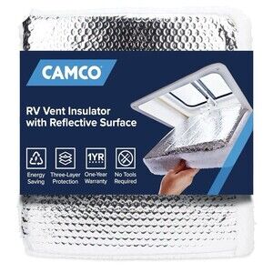 Camco RV Thermal 14"x14" Reflective Surface Vent Insulator NEW